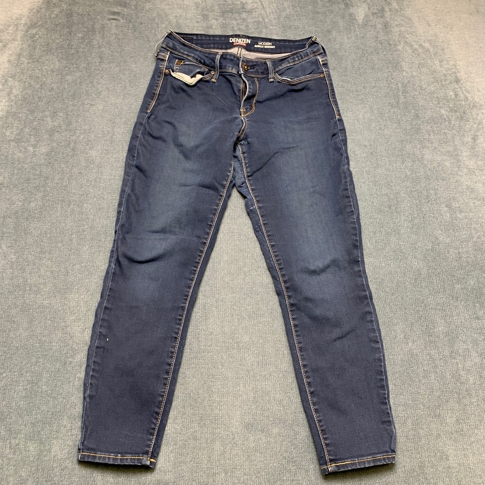Denizen from Levi's Modern Ankle Skinny Jeans Womens 26x23 Blue Denim Dark Wash